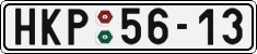 License plate of the Czech Republic, Cars (1960)