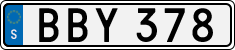 License plate of Sweden, Regular plates