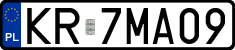 License plates of Poland, Regular car plates