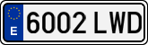 License plates of Spain, Ordinary (2000)