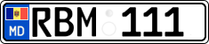 License plate of Moldova, Cars (2015)