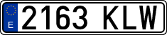 License plates of Spain, Ordinary (2000)