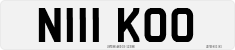 License plate of the United Kingdom, 1983 year system