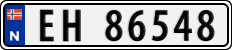 License plate of Norway, Cars