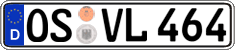 German license plate, Regular plates