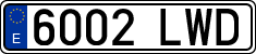 License plates of Spain, Ordinary (2000)
