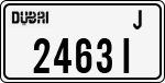 License plate of the UAE, Dubai, Cars