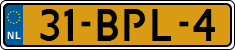 License plate of the Netherlands, Heavy Commercial Vehicles (1994 system)