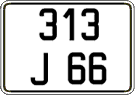 French license plate, FNI