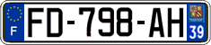 French license plate, SIV (ordinary)