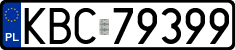 License plates of Poland, Regular car plates