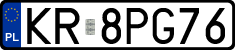 License plates of Poland, Regular car plates
