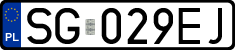 License plates of Poland, Regular car plates