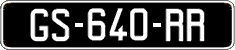 French license plate, SIV (oldtimers)