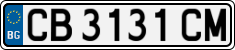 License plate of Bulgaria, Cars