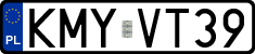 License plates of Poland, Regular car plates