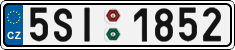 License plate of the Czech Republic, Cars (2001)