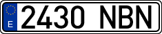 License plates of Spain, Ordinary (2000)