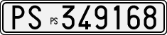 License plate of Italy, Cars (1927 year series)