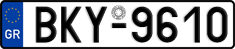 License plate of Greece, Cars