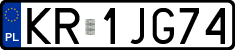License plates of Poland, Regular car plates