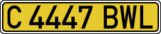 License plates of Spain, Specialty plates