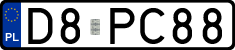 License plates of Poland, Vanity Plates