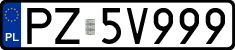 License plates of Poland, Regular car plates