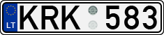 License plate of Lithuania, Cars