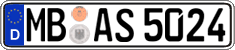 German license plate, Regular plates