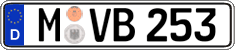 German license plate, Regular plates