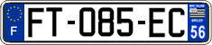 French license plate, SIV (ordinary)