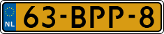 License plate of the Netherlands, Heavy Commercial Vehicles (1994 system)