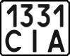 License plate Ukraine, Motorcycles (1995)