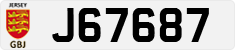 License plate of Jersey, Regular plates (J123456)