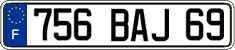 French license plate, FNI