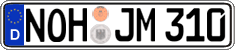 German license plate, Regular plates