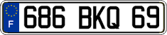 French license plate, FNI