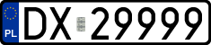 License plates of Poland, Regular car plates