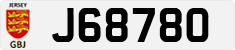 License plate of Jersey, Regular plates (J123456)