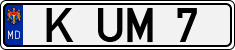 License plate of Moldova, Cars (1992)