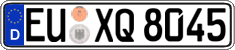 German license plate, Regular plates