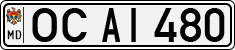 License plate of Moldova, Cars (1992)