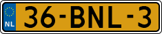 License plate of the Netherlands, Heavy Commercial Vehicles (1994 system)
