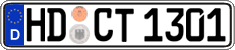 German license plate, Regular plates