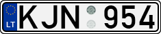 License plate of Lithuania, Cars