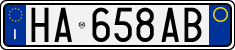 License plate of Italy, Cars (1994 year series)