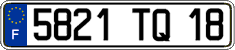 French license plate, FNI