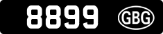 License plate of Guernsey, Regular plates