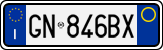 License plate of Italy, Cars (1994 year series)